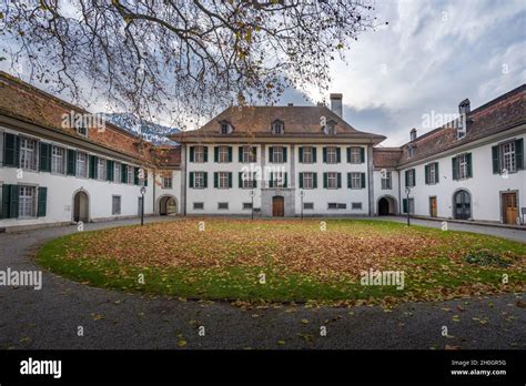 Interlaken Castle (Schloss Interlaken) - Interlaken, Switzerland Stock ...