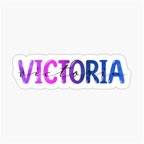 Victoria Galaxy Sticker For Sale By Pjspretties Victoria Tattoo