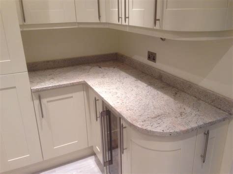 Installation Of Kashmir Cream Ivory Fantacy Granite Kitchen Worktops