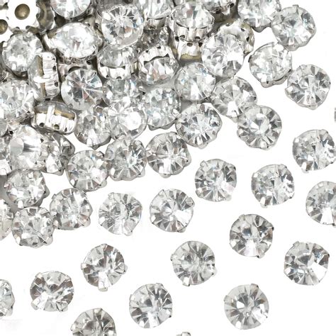 144 Pezzi Strass Da Cucire Su Tessuti Strass Di Vetro Da Cucire