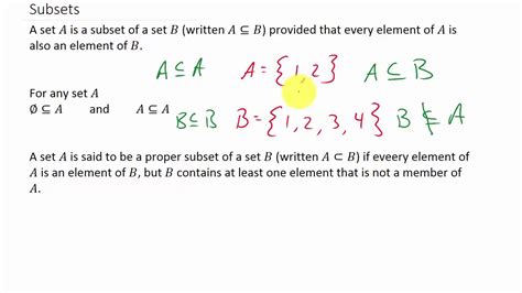 How To Calculate Subsets Of A Set