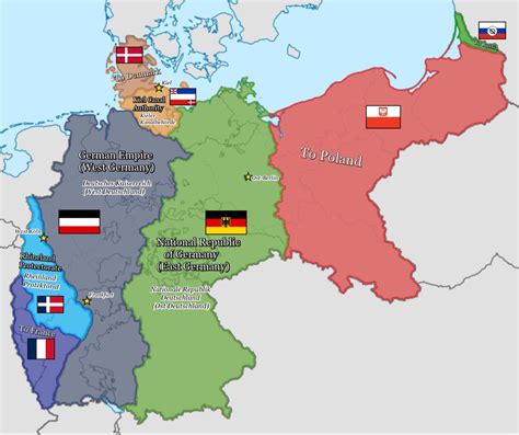 German Partition After The Second Weltkrieg Geography Map Alternate