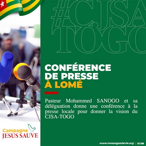 Messages De Vie On Twitter Campagne Jesus Sauve Afrique Togo Ce