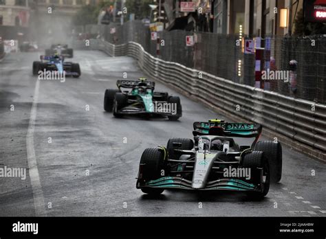 Lewis Hamilton GBR Mercedes AMG F1 W13 On A Formation Lap Monaco