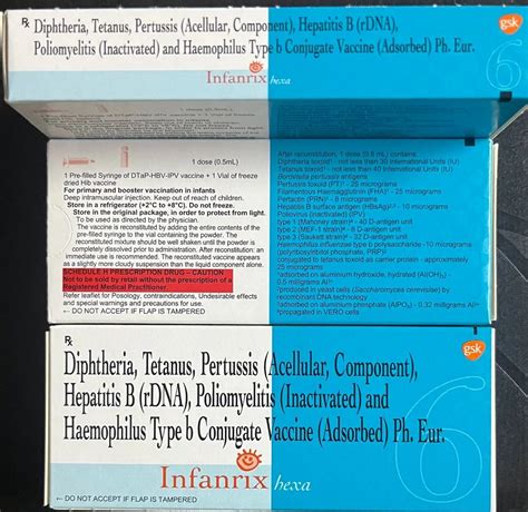 Infanrix Hexa Vaccine 1 Ml At Rs 3000 Piece In Surat ID 2851071744155