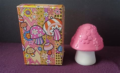 Vintage Psychedelic 60s 70s Magic Mushroom Avon Candle Nos With