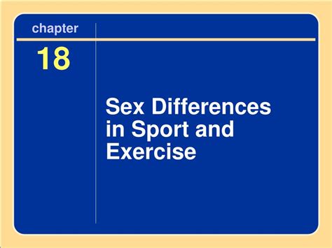 Ppt Sex Differences In Sport And Exercise Powerpoint Presentation