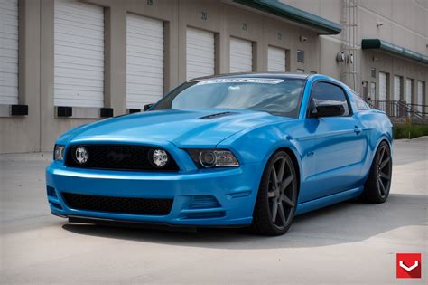 Matte Blue Mustang