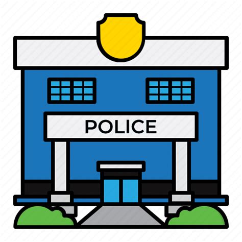 Police Station Office Building Icon Download On Iconfinder