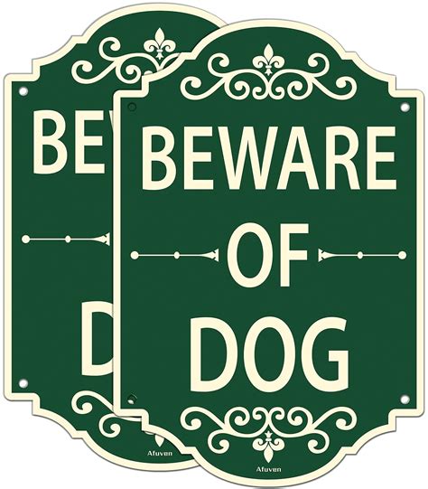 Beware Of Dog Sign 12 X 8 Dog Bite Warning Sign Metal