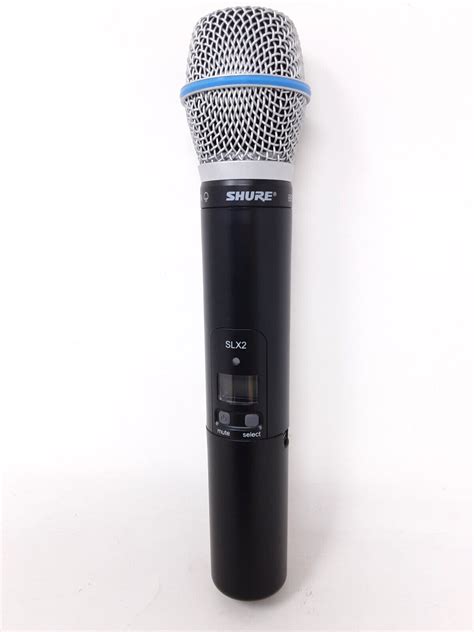 Shure SLX2 J3 572 596MHz Handheld Transmitter With Beta 87A Capsule