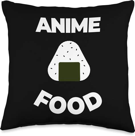 Anime And Food Japanese Onigiri Rice Balls Weeb Otaku Throw