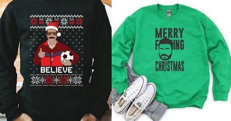 'Ted Lasso' Ugly Holiday Sweaters For 2021 That'll Make You "Believe"