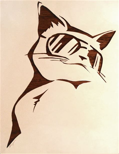 Cat Stencil By Z E A L O U S On Deviantart