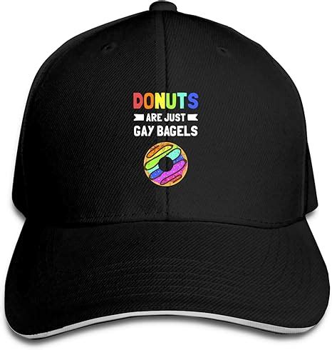 Funny Donut Are Just Gay Bagels LGBTQ Pride Unisex Sandwich Baseball