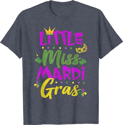 Funny Little Miss Mardi Gras Cute Girl Mardi Gras T-Shirt