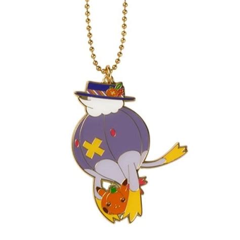 Pokemon Center Halloween Pumpkin Banquet Metal Key Chain Drifblim