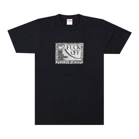Buy Supreme Fuck Off Tee Black SS T BLACK GOAT