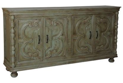 Carved Door Metal Frame Sideboards Beideo