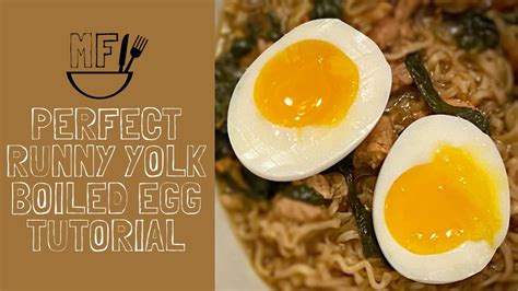 Perfect Runny Yolk Boiled Egg Tutorial Youtube