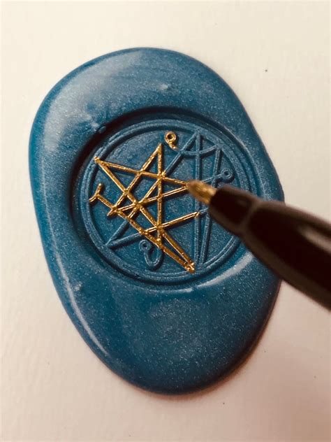 The Necronomicon Seal Wax Stamp From Cthulhu Mythos Call Of Etsy