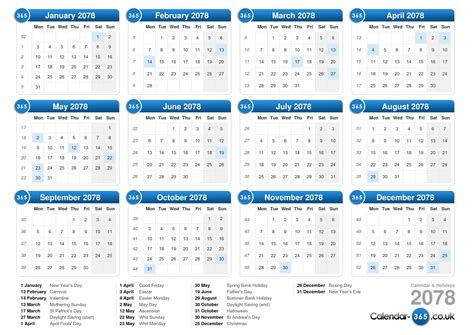 Calendar 2078