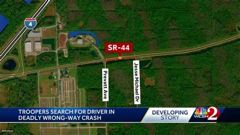 Fhp Troopers Searching For Wrong Way Hit And Run Driver After Crash