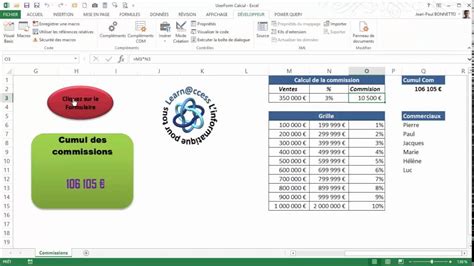 Excel Vba Commenter Créer Un Formulaire De Calcul Youtube