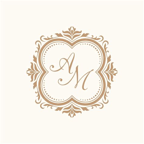 Premium Vector Vintage Monogram Template