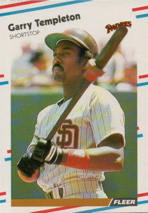 Baseball Mlb 1988 Fleer 598 Garry Templeton Padres