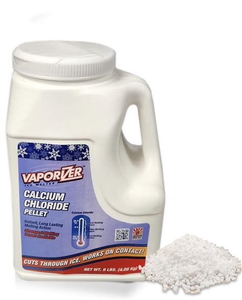 Vaporizer 90 Pure Calcium Chloride Snow And Ice Melt Pellets Effective