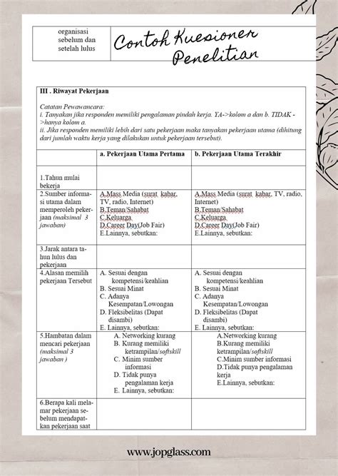 Kuesioner Penelitian Contoh Dan Cara Membuat