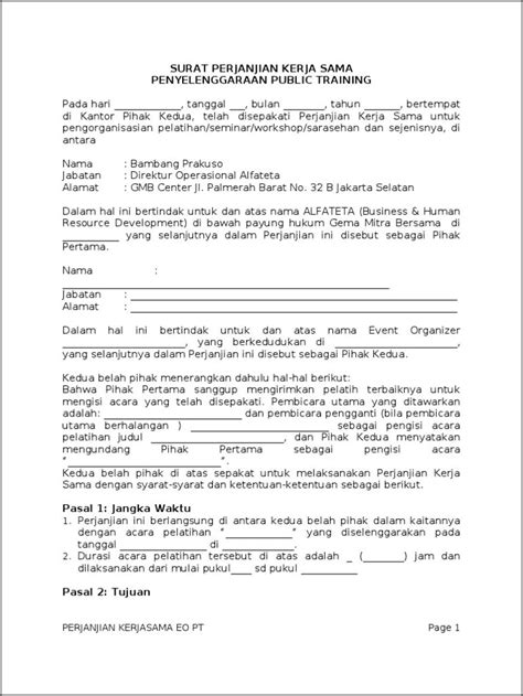 Contoh Surat Kerjasama Mitra Pkm Contoh Surat Riset