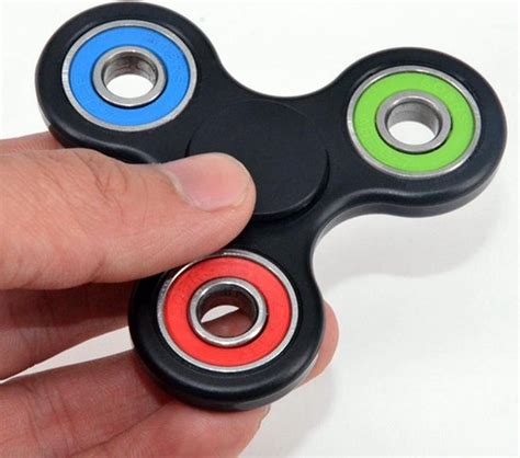 Hand Fidget Spinner Zwart Multi Met Hoogwaardige Keramische Lagers