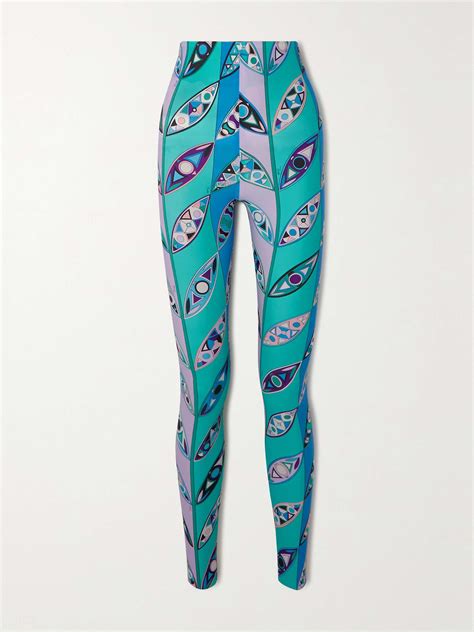 Pucci Printed Stretch Leggings Net A Porter