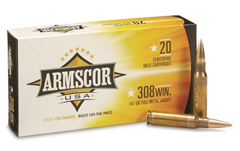 Armscor 308 Win 147gr FMJ Western Mountain Sports