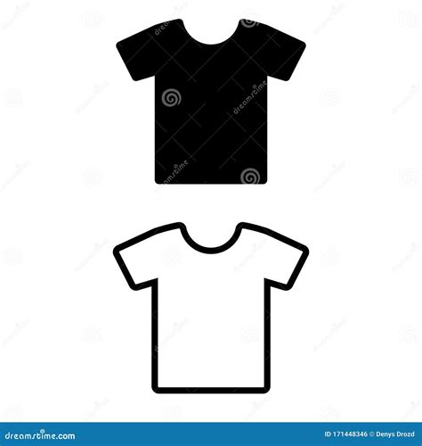 Tshirt Icon Icon Vector Illustration Flat Design Style Stock