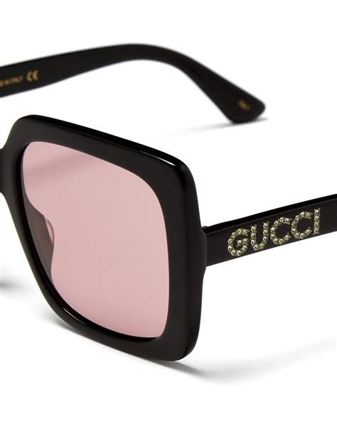 New Oversized Gucci Sunglasses With Crystals Gg0148s Blackprevious Productnew Oversized Gucci