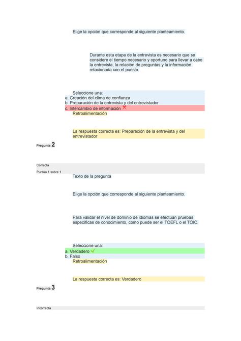 Examen estrategias y herramientas de seleccion Elige la opción que