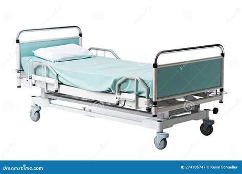 Hospital Bed Isolated On A Transparent Background Stock Image ...