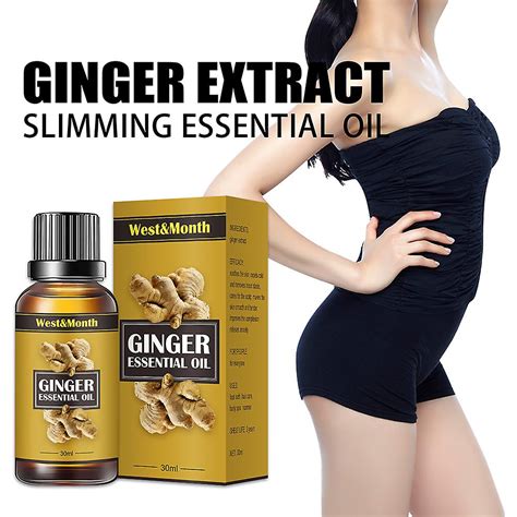 30 150ml Lymph Detoxification Ginger Oil Belly Drainage Ginger Oil