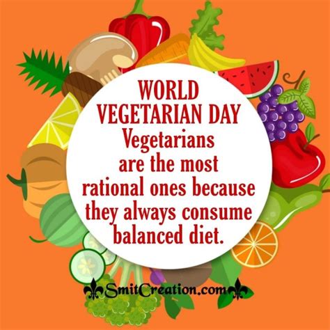 World Vegetarian Day Status Picture SmitCreation