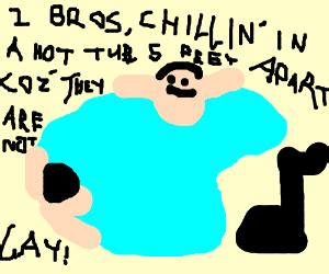Two Bros Chillin In A Hot Tub Feet Apart Drawception