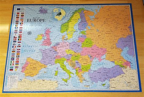 Eurographics Map Of Europe Puzzle Piece Complete X Ebay