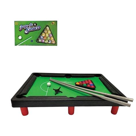 Jogo Bilhar Mesa Sinuca Snooker Brinquedo Completo 15 Peças Submarino