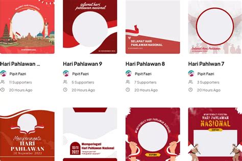 23 Link Twibbon Hari Pahlawan 2022 Desain Keren Dan Menarik Cocok