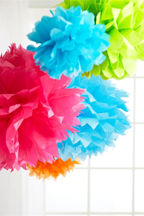 Diy Tissue Paper Pom Poms In Just Steps