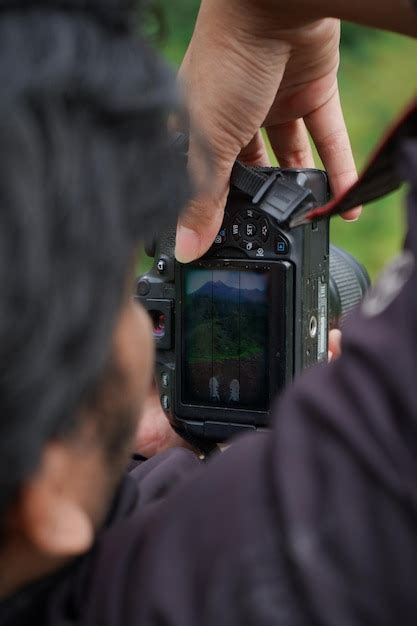 Premium Photo Someone Is Photographing The Beauty Of Mount Merapi