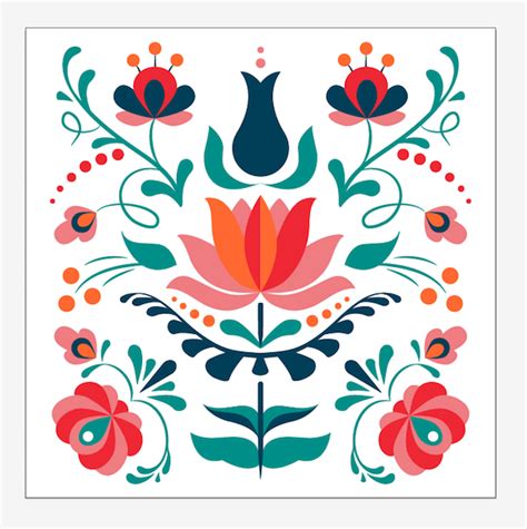 How To Design A Colorful Hungarian Folk Art Pattern In Adobe Illustrator