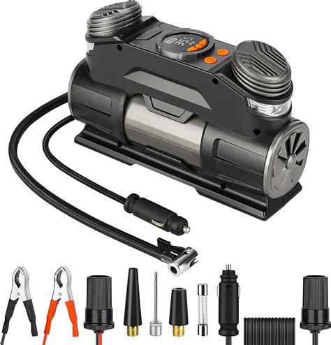 Yome Dual Cylinder Tire Inflator Portable Air Compressor With Digital